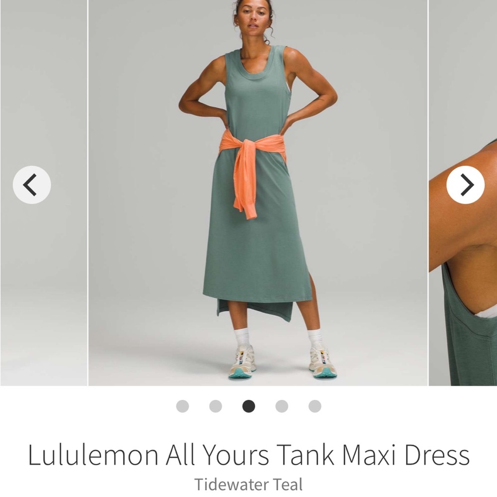 Lululemon All Yours Tank Maxi Dress Tidewater Teal size 2 - Picture 4 of 14